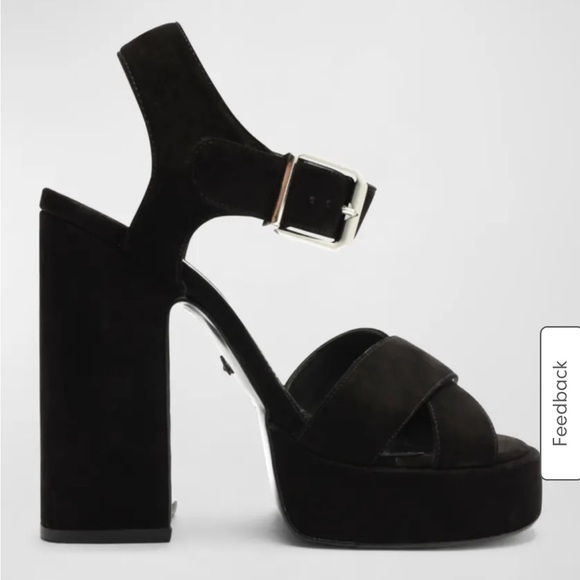 Penelope Suede Ankle-Strap Platform Sandals - Picture 4 of 4